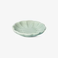 Piatto a forma di fiore verde - 10 cm