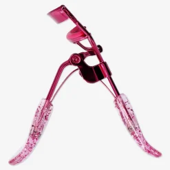 Piegaciglia rosa glitterato