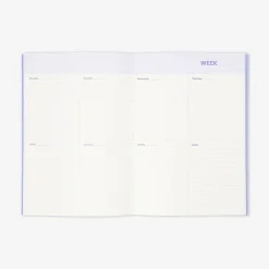 Planner settimanale B5 a quadretti con copertina morbida - In inglese
