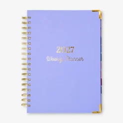 Planner settimanale blu 2027 - In inglese