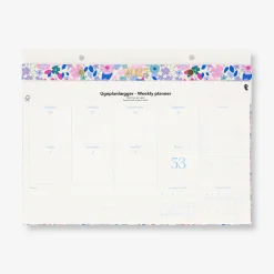 Planner settimanale floreale 2027