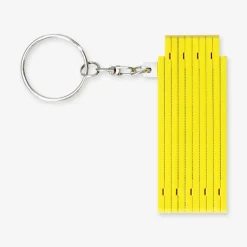 Portachiavi - Mini righello pieghevole giallo
