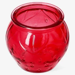 Porta tealight a forma di fragola