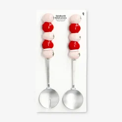 Posate da insalata a fragola - 2 pz