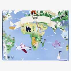 Puzzle - Mappa del mondo illustrata