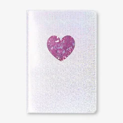 Quaderno A5 olografico con cuore
