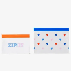 Sacchetti a chiusura ermetica con cuori - 2 pz
