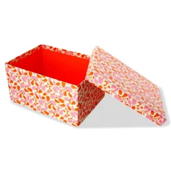 Scatola portaoggetti con foglie autunnali - 28x20 cm