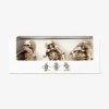 Scimmie scheletro decorative - 3 pz
