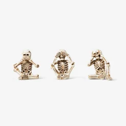 Scimmie scheletro decorative - 3 pz