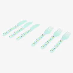 Set di posate con dettagli in lamina - 6 pz