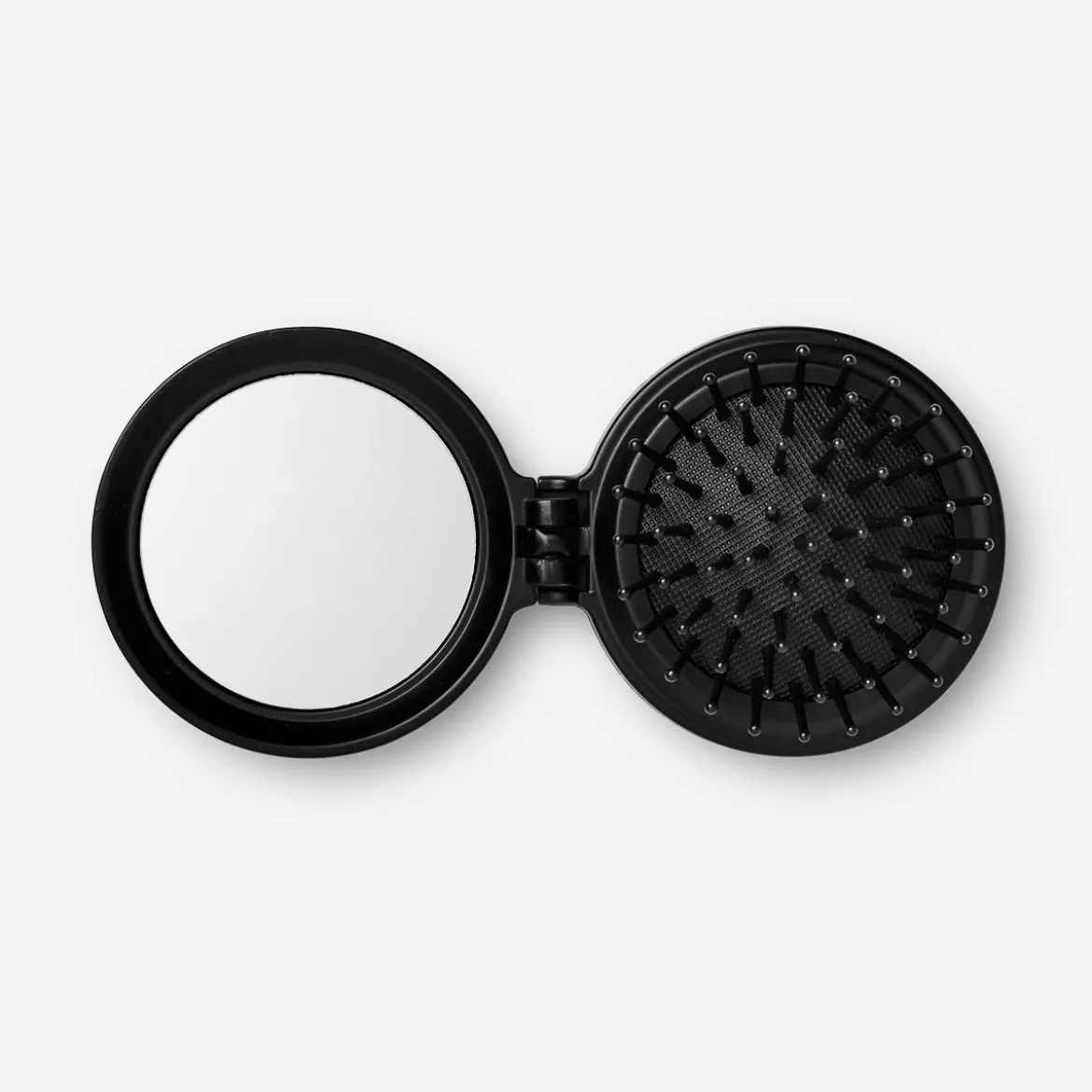 Spazzola nera con specchio