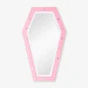 Specchio a forma di bara con luce - 40x24 cm