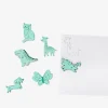Stencil da disegno in legno con animali - 6 pz