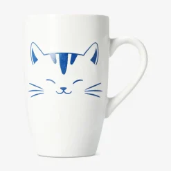 Tazza per gatti bianca con manico - 400 ml