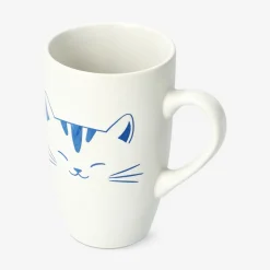 Tazza per gatti bianca con manico - 400 ml