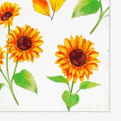 Tovaglioli di stoffa con stampa a girasoli - 2 pezzi