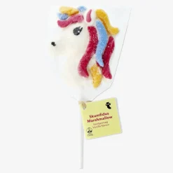 Unicorno marshmallow su bastoncino - gusto vaniglia