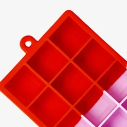 Vaschetta per cubetti di ghiaccio normale rosa e rossa