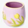 Vaso con fiori in rilievo