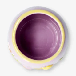 Vaso con fiori in rilievo