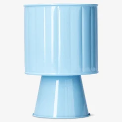 Vaso per piante in metallo blu rialzato - 11 cm