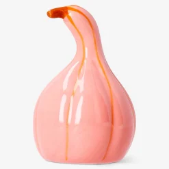 Zucca decorativa rosa - 8 cm